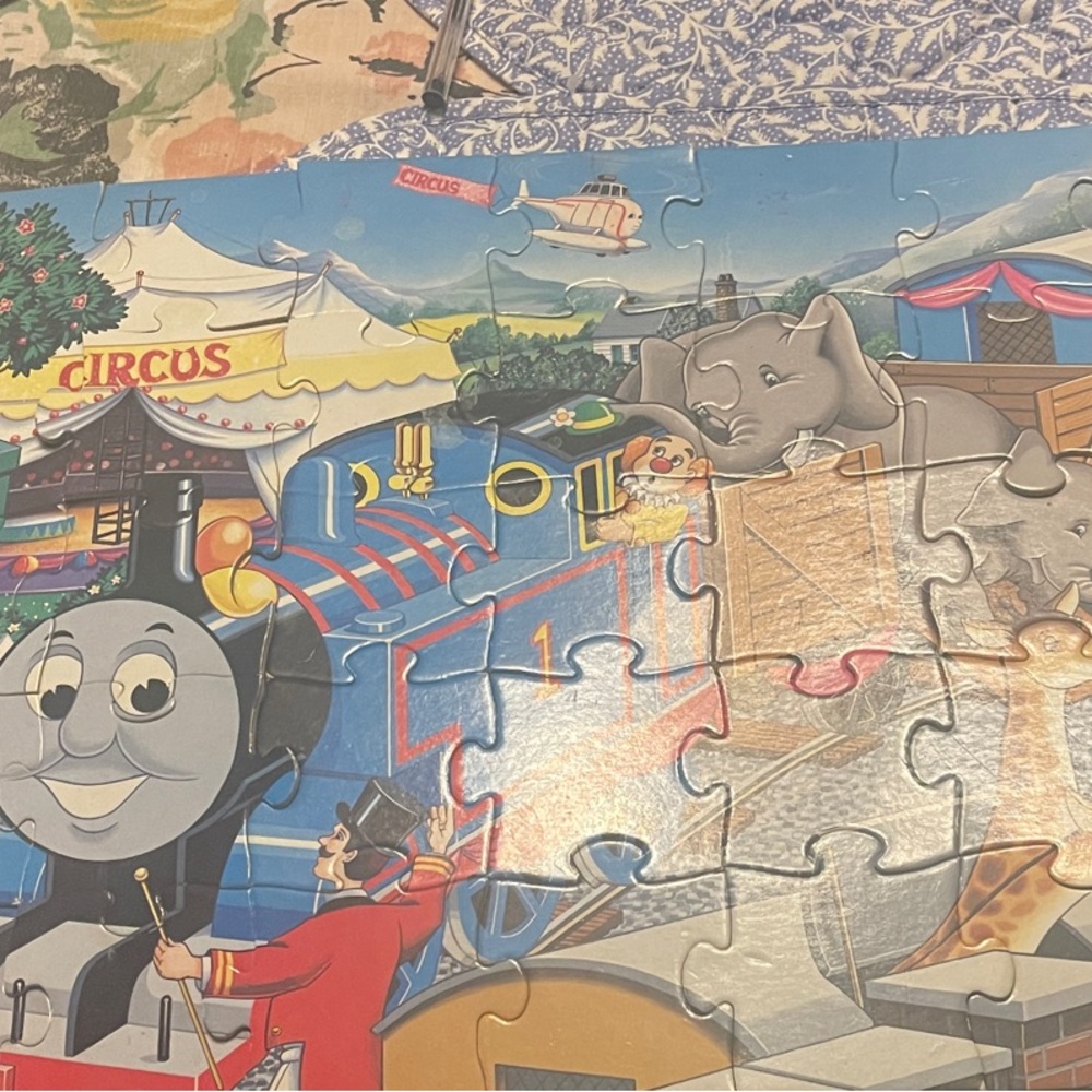 VINTAGE 35pc Thomas the Tank Engine Circus Puzzle